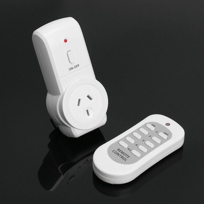 1pc AU Plug Power Outlet Light Switch Socket+1pc Wireless Remote Control
