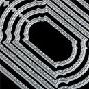 6pcs Square Frame Metal Cutting Die For DIY Scrapbooking Album Paper Cards Z