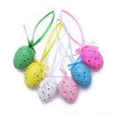 18pcs Dove Egg Easter Eggs Hand Painted Easter Decorative Toys Kids Pendant