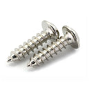60Pcs M2* 4-12mm Phillips Pan Head Washers Self Tapping Screws Kits Ni-Plated