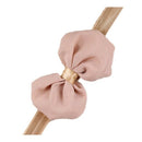 Baby Flower Hair Bow Band khaki