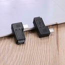 Micro USB Male to Mini USB Female 90 Degree Converter Data Adapter