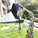 Saxophone Neck Strap Adjustable Leather Shoulder Belt with Metal Buckle  A