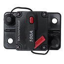 12V/24V Car Marine Audio Fuse Holder 100A Manual Reset Circuit Breaker