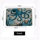 Marine Style Door Mat Floor Carpet for Living Room Sea Turtle Pattern Coral