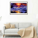 5D DIY Full Drill Diamond Painting Sea Wave Cross Stitch Embroidery Mosaic