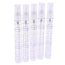 5Pcs lattice glass empty refillable perfume bottle 10ml portable small sprME