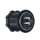 5V 2.1A 12-24V Dual Usb Car Charger Universal Power Adapter Socket With Led I6C2