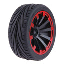 4pcs Flat Running Tyre Rubber Wheel RC Car Part Fit for 1/10 HSP HPI Redcat
