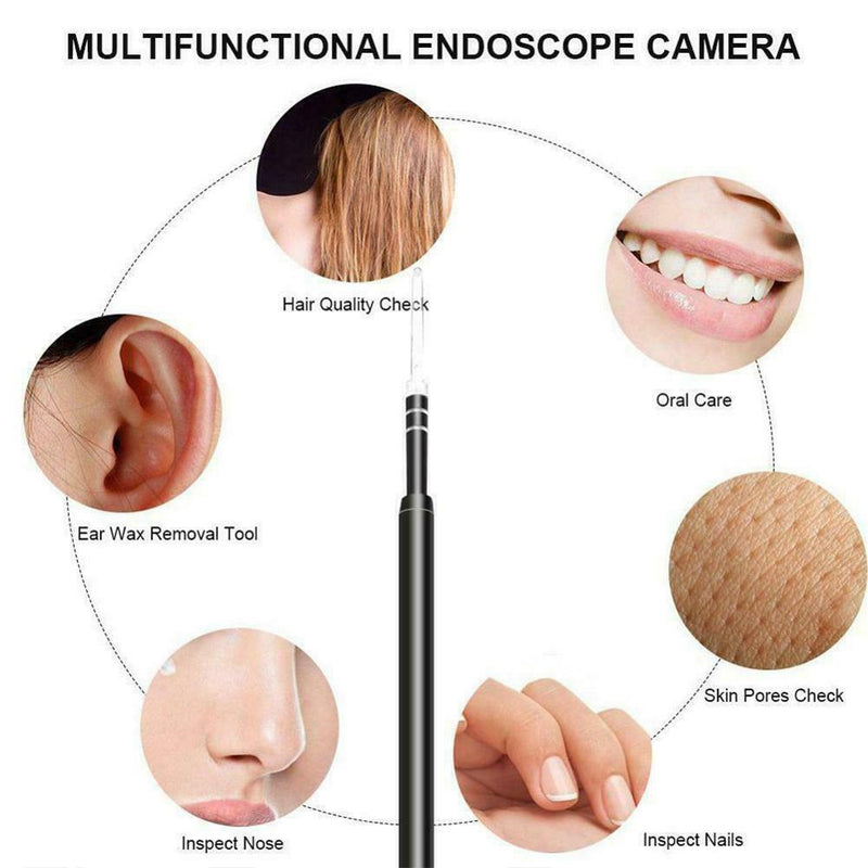 3 In 1 Visual Ear Canal Endoscope Ear Cleaner With Pixels Camera Endoscope Kit