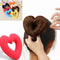 Elegant Women Girls Cute Heart Shape Sponge Hair Ring Hair Styling Tool #gib