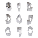 Stainless Steel Mold  Number Cutter Cookie/Fondant Cutter Set Cake DecoratingME