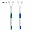 2Pcs/set Dental Care Brush Cleaner Bad Breath Tongue Scraper Oral Clean Care New
