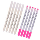 10Pcs Water Soluble Pens Tailor Sewing Vanishing Fabric Marker Pink & White