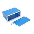 9.8" x 7.5" x 4.3" Blue Metal Enclosure Project Case DIY Junction Box
