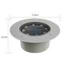 8LED Solar Underground Light Waterproof Garden Buried Lamp (Warm Light)