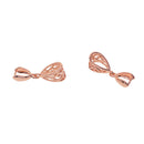 20x Mixed Floral Pinch Bails 26x9x7mm Clips Connectors Jewelry Findings DIY