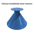 Ice Scraper Shovel Cone Shaped Car Windshield Snow Remover (Blue)