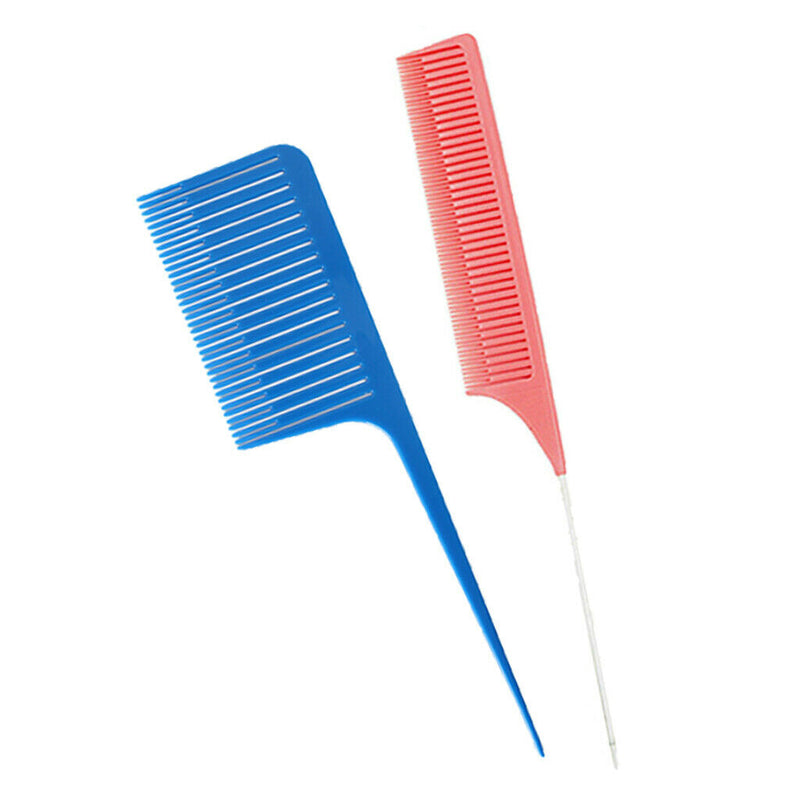 2x Heat-resistant Sectioning Weave Highlighting Foiling Hair Comb Hair Combs