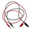 New 3ft Red Alligator Clip to Banana Plug Probe Cable Test Lead 90cm