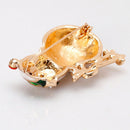 Alloy Brooch for Series Christmas Shape Snowman Buttonhole Pins Badge Jewel X7X2