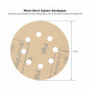 60 Pieces 8 Holes Sanding Discs 5 Inch Dustless Hook and Loop Sander Paper