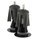 1 Pair Aluminum Alloy Bicycle Handlebar Grips Handle Bar Cap End Plugs Black