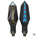 2xAmber+Blue LED 2in1 Motorcycle ATV Turn Signal Light Daytime Running USP