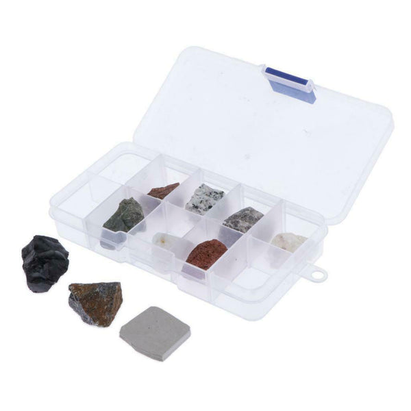 10pcs Rock Mineral Stone Collection Educational Geology Science Specimens