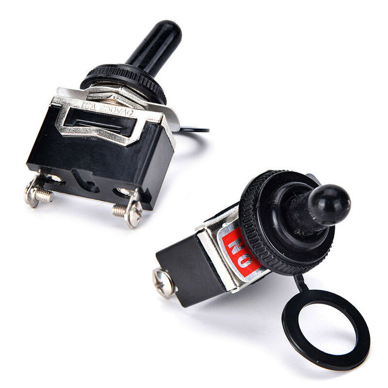 1 X SPST 2Pin Heavy Duty 20A 125V ON/OFF Rocker Toggle Switch Waterproof Boot3CG