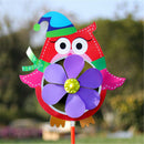 Plastic Wind Spinner Windmill Cute Cartoon Animals Kids Outdoor Toys ME