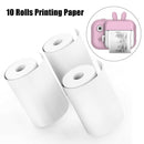 10rolls Refill Printing Paper for Kids Camera Smooth Thermal Instant Print Paper