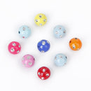 Lot 100 Acrylic Plastic Beads stained with Strass Glitter 5mm K9D8