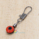 60x Tackle Running Ledger Slider Snap Connector Swivels Fishing Gear Accessory