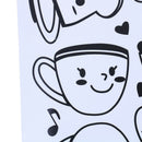 Fridge Coffee Stickers Removable Wall Stickers Room Wall Kitchen Stick ME