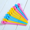 10 pieces pack 100% food grade Silicone Bag Ties-Cable Management Zip Tie Twist