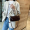 Women Retro PU Leather Shoulder Handbag Small Crossbody Tote Bags (Coffee) A
