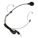 2Pack Condenser Headset Microphone W/ Flexible Wired Boom 3.5mm Mono Black