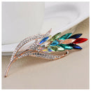 Multi-color Crystal diamond Brooches wheat ear Brooch Pin Fashion Jewelry C
