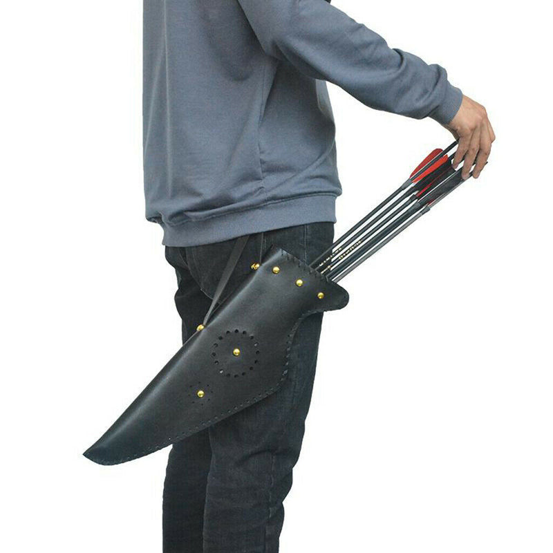 Traditional Quiver Archery Arrow Holder Side Hip Hanged Target Shooting Quiver