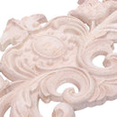 1X Rubber Wood Oak Carved Corner Onlay Applique Furniture Drawer Door Home  J7J5