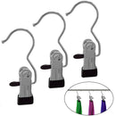 12pcs Stainless Steel Metal Clips Portable Clothes Pins Laundry Hook Hold Travel