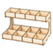 DIY Wooden Paint Rack Ink Storage Organizer 2-layer 12-grid