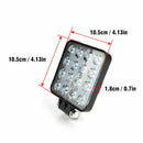 4Inch Square 48W 16LED Work Light Off Road FLOOD Beam Fog Lamp For Car Truck BX