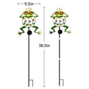 Frog Lawn Patio Yard Walkway Garden Stake Landscape Path Solar Light 10 LED