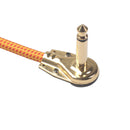 2pcs 20cm Guitar Patch Cables 6.35 to 6.35 Right Angle Guitar Pedal Patch Cables