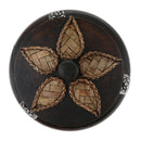 Creative Wooden Ashtray with Lid Thai Style Craft Bussiness Gift Decor Small