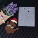 Christmas Bear Joint DIY Metal Scrapbook Embossing Craft Cutting Die