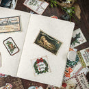 Fashion Christmas Series Tag Notes Tickets Stamps Bears Gifts Claus Trees S Q1V3