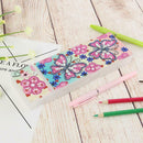 DIY Butterfly Special Shaped Diamond Painting 2 Grids Students Pencil Case